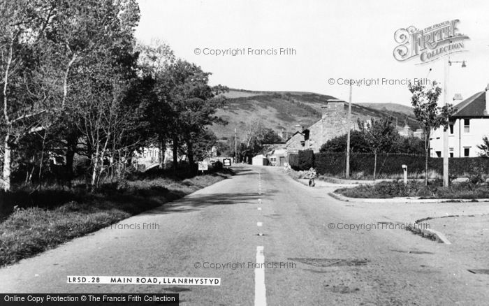 Photo of Llanrhystud, Main Road c.1955