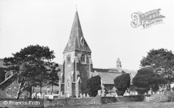 St Rhystud's Church c.1955, Llanrhystud