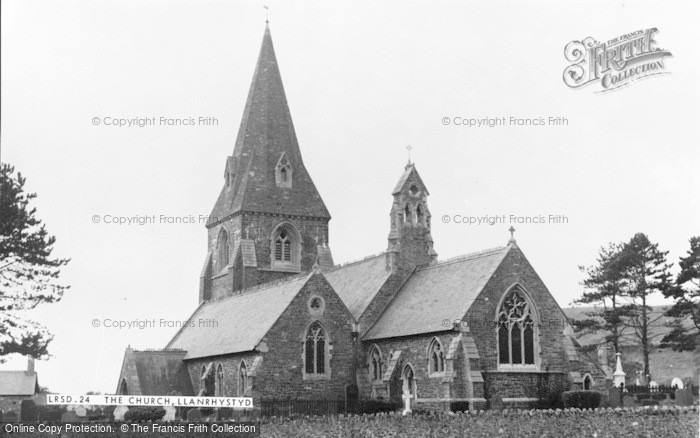 Photo of Llanrhystud, St Rhystud's Church c.1955