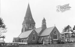St Rhystud's Church c.1955, Llanrhystud
