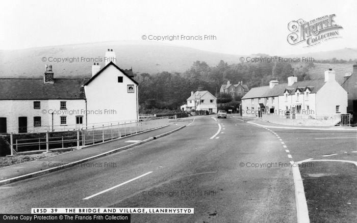 Photo of Llanrhystud, The Bridge And Village c.1960