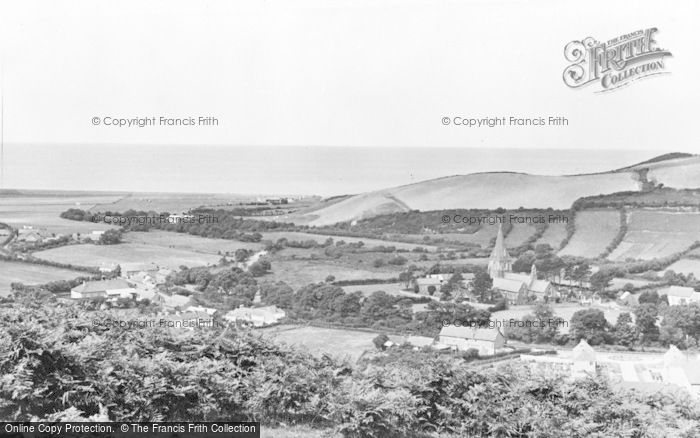 Photo of Llanrhystud, The Village From The Foel c.1955