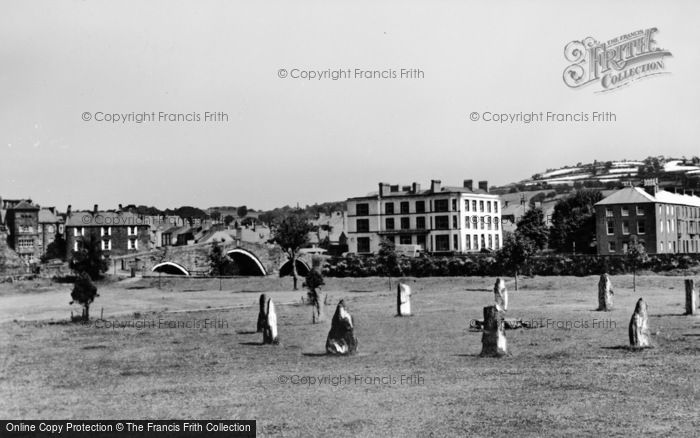 Photo of Llanrwst, Bridge And Victoria Hotel From Gwydyr Park c.1950