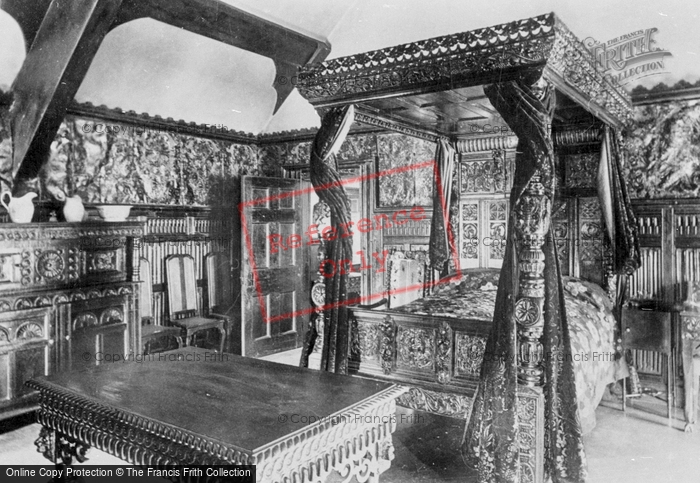 Photo of Llanrwst, Gwydyr Castle, A Bedroom 1895