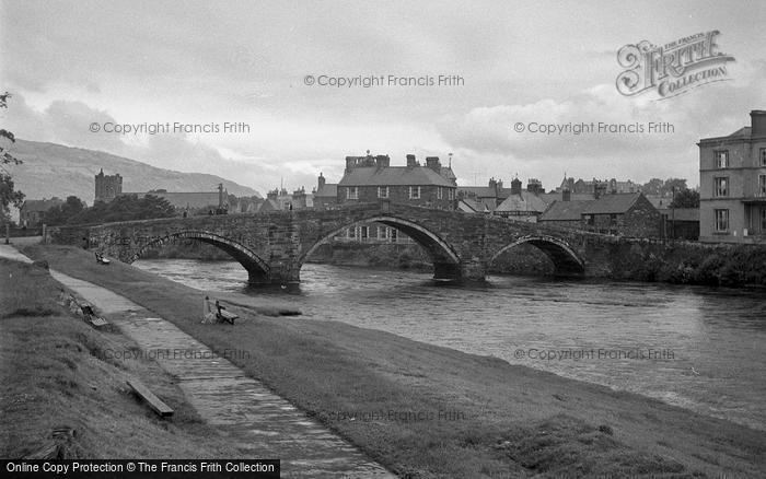 Photo of Llanrwst, The Bridge And River Conway 1952