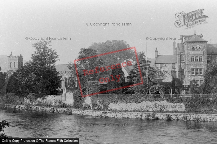 Photo of Llanrwst, The Eagles Hotel From The Bridge 1895