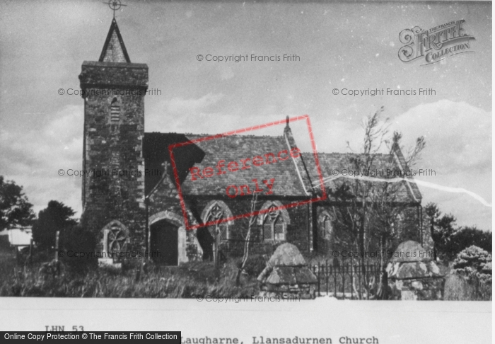 Photo of Llansadurnen, St Sadurnen's Church c.1955