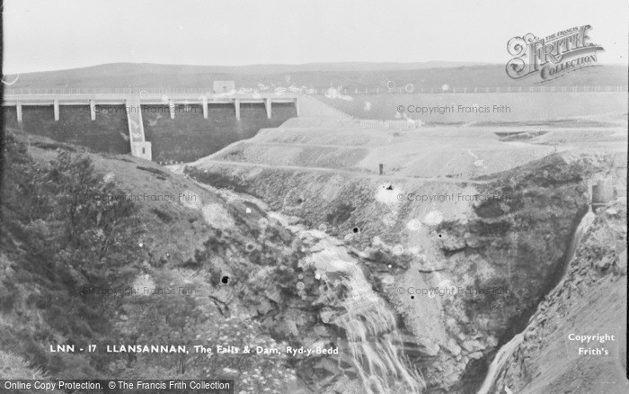 Photo of Llansannan, Rhaeadr Y Bedd, The Falls And Dam c.1955