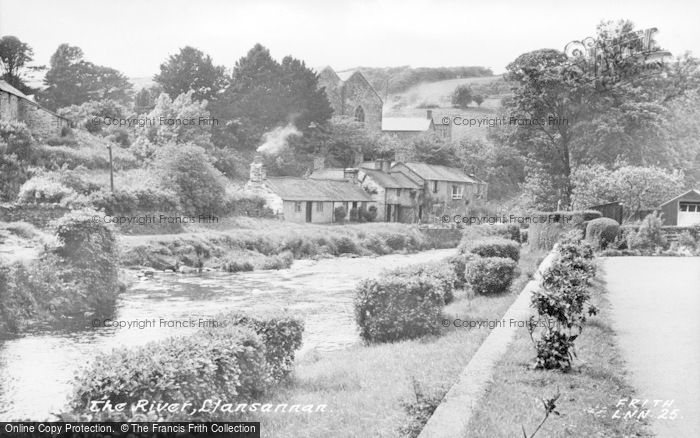 Photo of Llansannan, The River c.1955