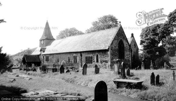 Photo of Llansantffraid Ym Mechain, St Ffraid's Church c.1955