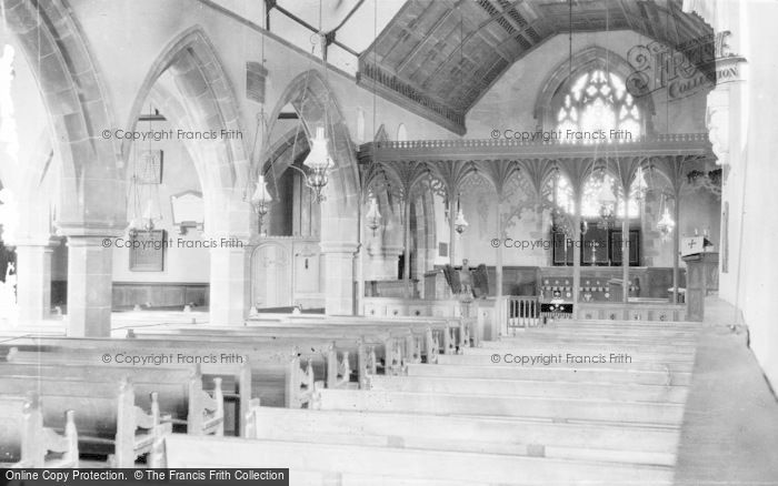 Photo of Llansantffraid Ym Mechain, St Ffraid's Church, Interior c.1955