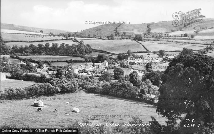 Photo of Llansawel, General View c.1950