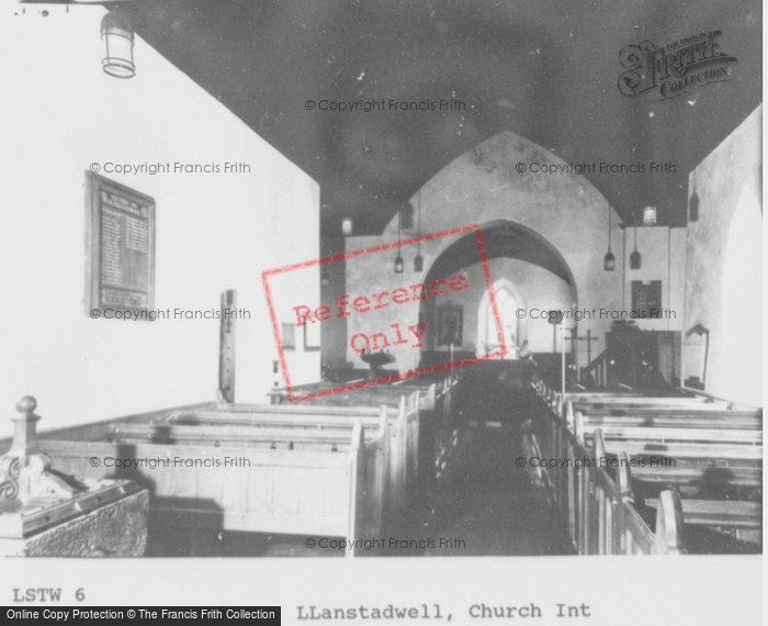 Photo of Llanstadwell, St Tudwal's Church Interior c.1955