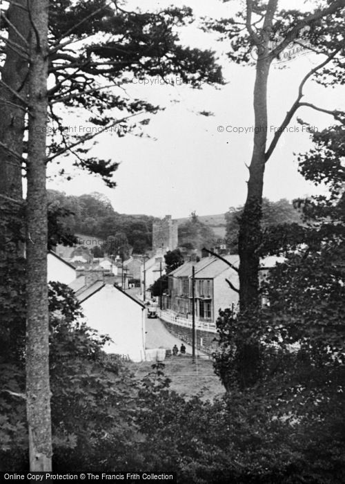 Photo of Llansteffan, A Peep Through The Trees c.1955