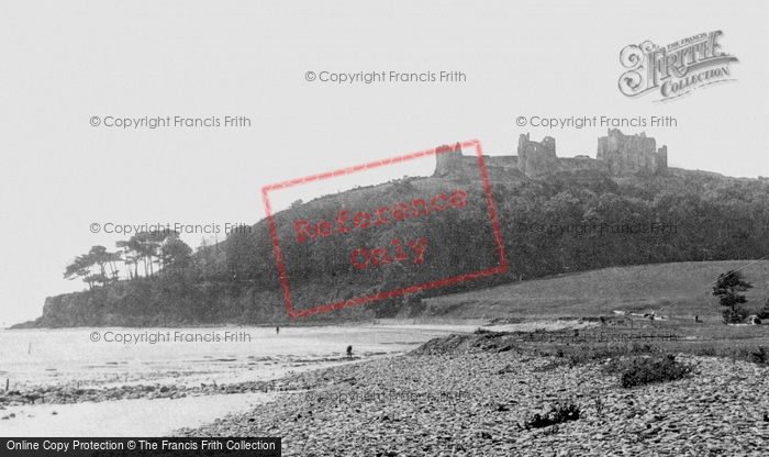 Photo of Llansteffan, Castle From The Beach 1893