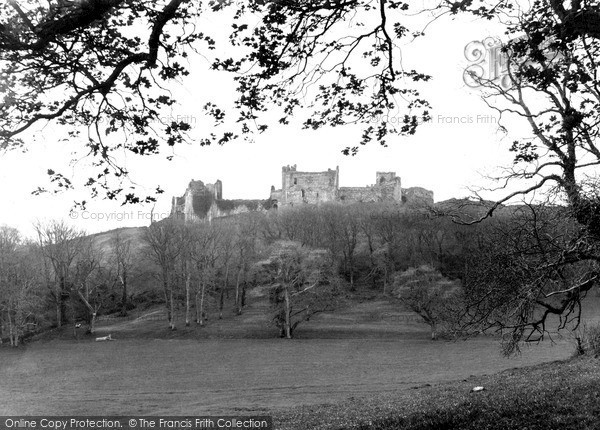 Photo of Llansteffan, The Castle From Plas Field c.1955
