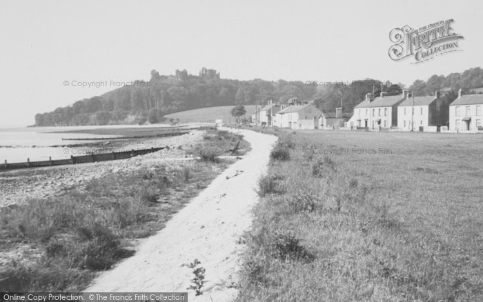 Photo of Llansteffan, The Green And Castle c.1960