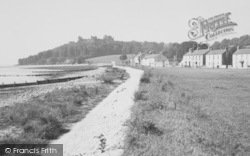 The Green And Castle c.1960, Llansteffan