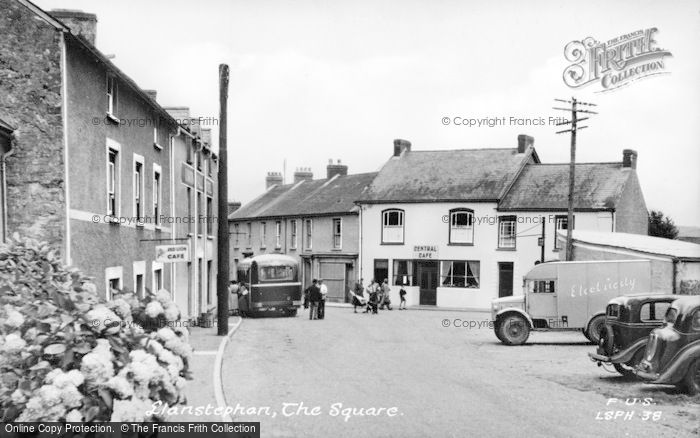 Photo of Llansteffan, The Square c.1955