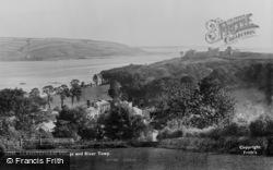 Village And River Towy 1893, Llansteffan