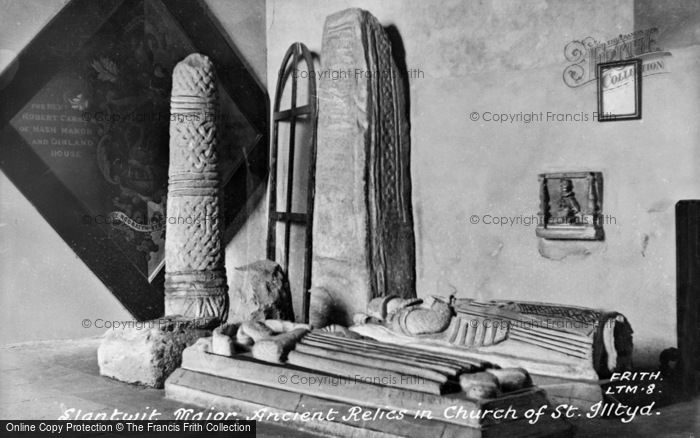 Photo of Llantwit Major, St Illtud's Church, Ancient Relics c.1955