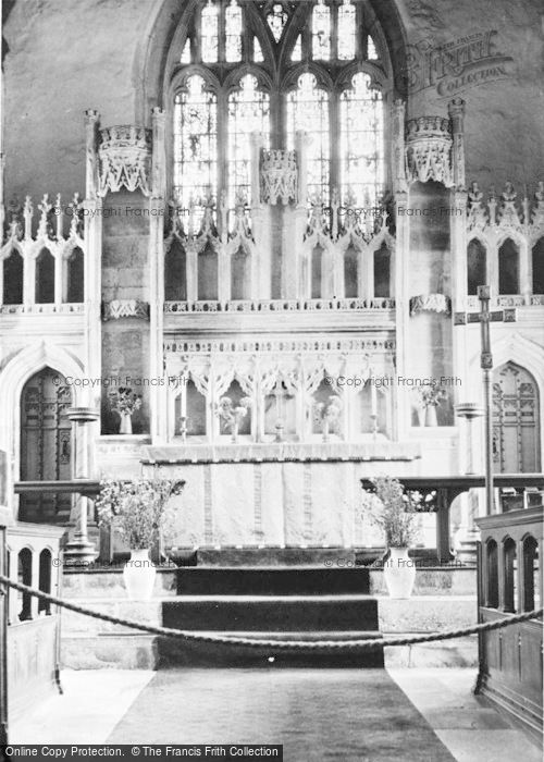 Photo of Llantwit Major, St Illtyd's Church Altar c.1955