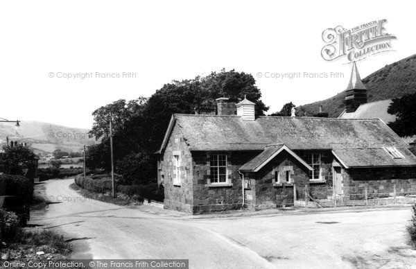 Photo of Llanwnog, School And Church Of St Gwynog c.1955