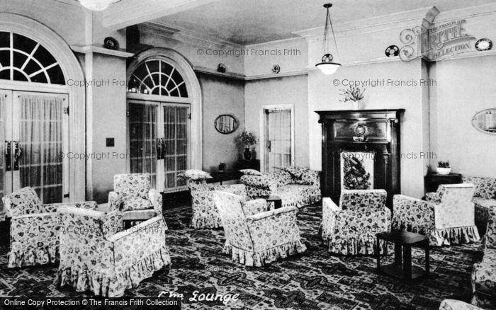 Photo of Llanwrtyd Wells, Abernant Lake Hotel, The Lounge c.1955