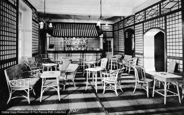 Photo of Llanwrtyd Wells, Abernant Lake Hotel, The Winter Garden Bar c.1955