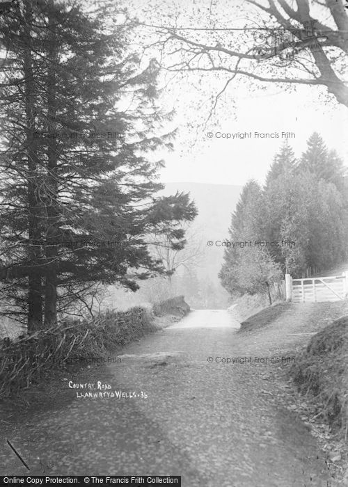 Photo of Llanwrtyd Wells, Country Road c.1930