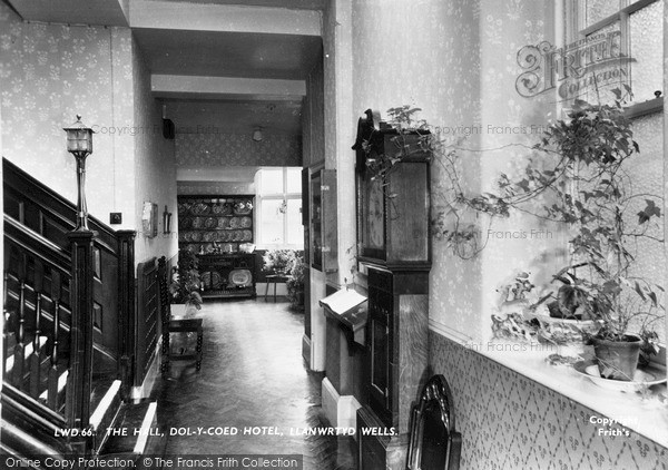 Photo of Llanwrtyd Wells, Dol Y Coed Hotel, The Hall c.1960