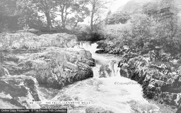Photo of Llanwrtyd Wells, The Falls c.1960