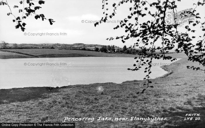 Photo of Llanybydder, Pencarreg Lake c.1955