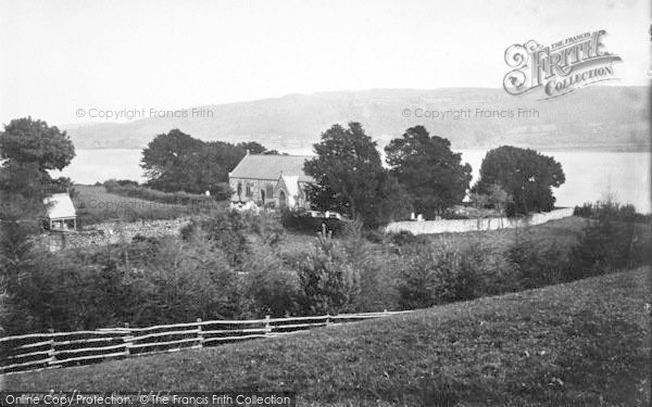 Photo of Llanycil, Church And Lake 1888