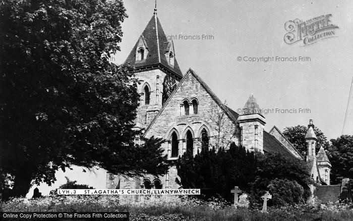 Photo of Llanymynech, St Agatha's Church c.1960