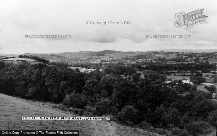 Photo of Llanymynech, The View From Bryn Mawr c.1960