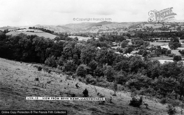 Photo of Llanymynech, The View From Bryn Mawr c.1960