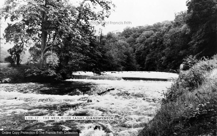 Photo of Llanymynech, The Weir, River Tanat c.1960
