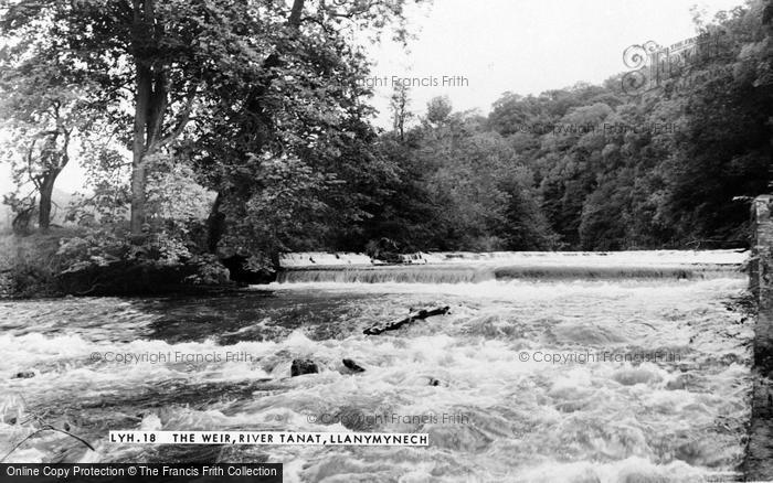 Photo of Llanymynech, The Weir, River Tanat c.1960
