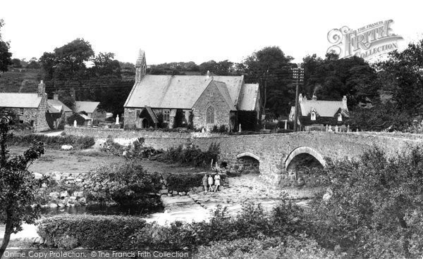Photo of Llanystumdwy, Bridge And Church 1930