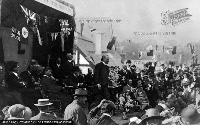Photo of Llanystumdwy, Lloyd George Opening The Village Institute 1911