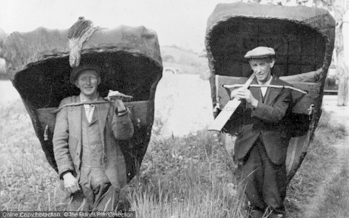 Photo of Llechryd, Coracle Fishermen c.1950