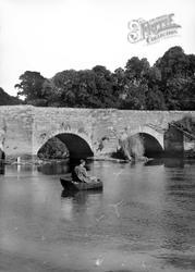 Llechryd Bridge c.1950, Llechryd
