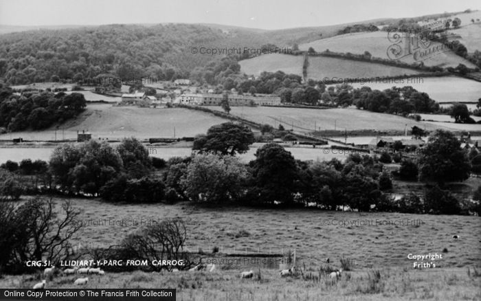 Photo of Llidiart Y Parc, From Carrog c.1955