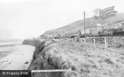Barmouth Road From The Beach c.1960, Llwyngwril