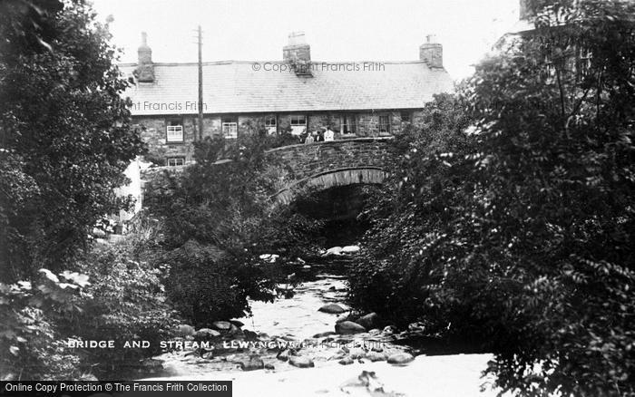 Photo of Llwyngwril, Bridge And Stream c.1920