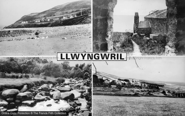 Photo of Llwyngwril, Composite c.1960