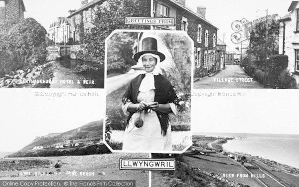 Photo of Llwyngwril, Composite c.1960