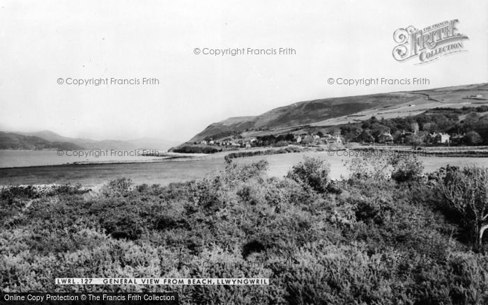 Photo of Llwyngwril, From The Beach c.1960
