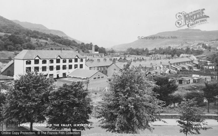 Photo of Llwynypia, Looking Up The Valley c.1955